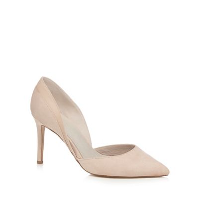 Natural 'Camilla' wide fit court shoes